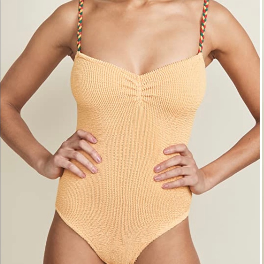 Hunza G yellow one piece. One size fits all.